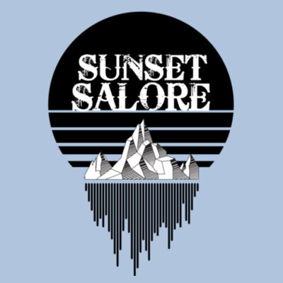 Sunset Salore Logo Blue Tote Design