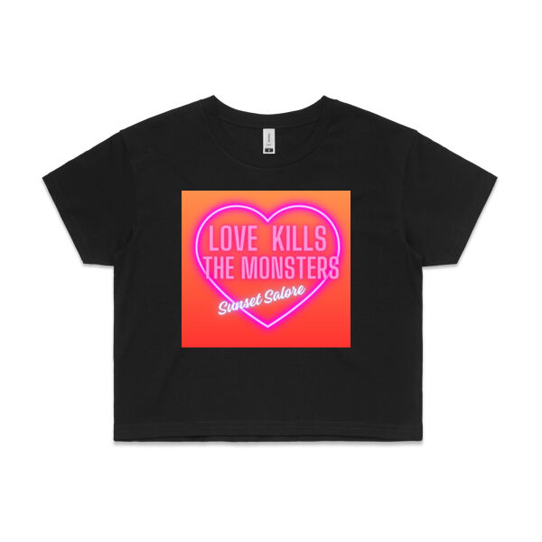 Sunset Salore LKTM Bright Crop Tee Heart Thumbnail